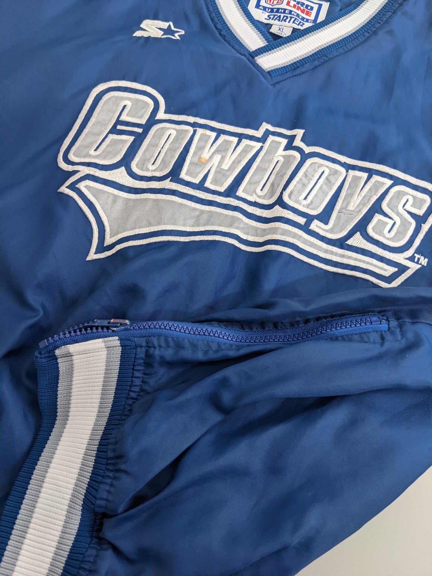 90s Starter Dallas Cowboys NFL Pullover Blue  L