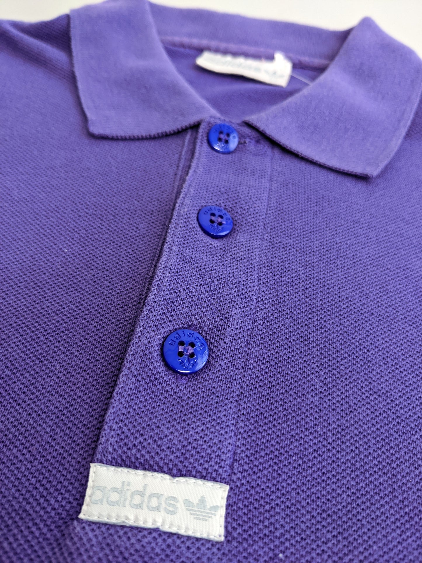 90s Adidas Polo Purple  M