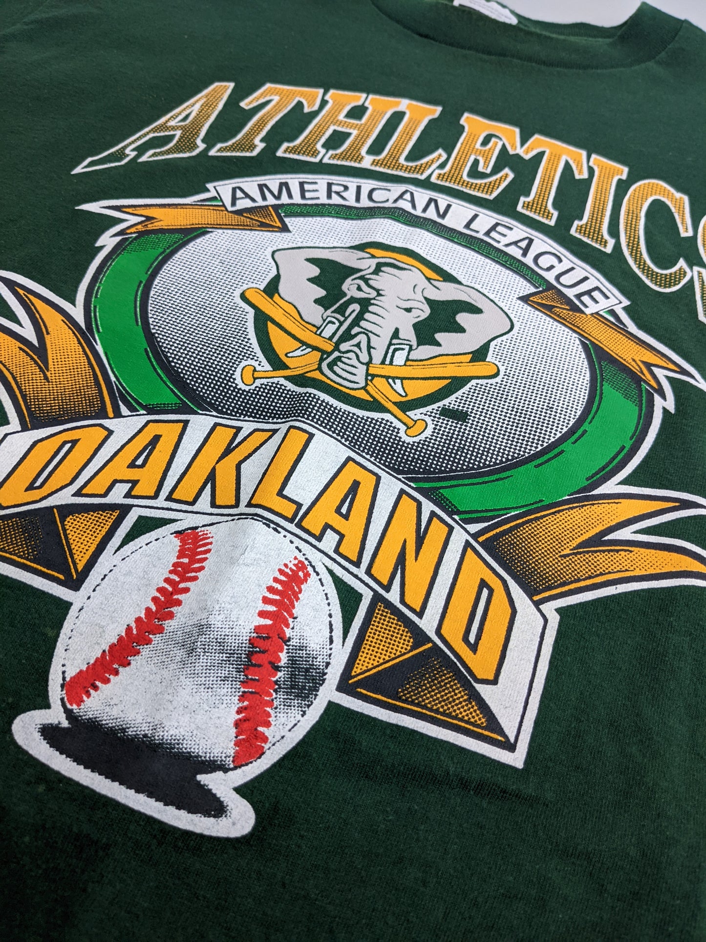90s Tultex Oakland Athletics MLB T-Shirt Green  XL