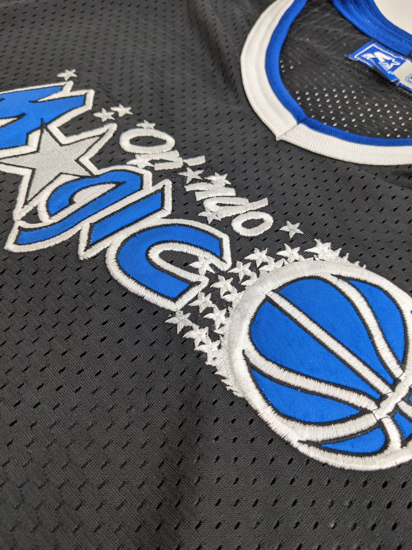 90s Starter Orlando Magic NBA Jersey Black Blue L