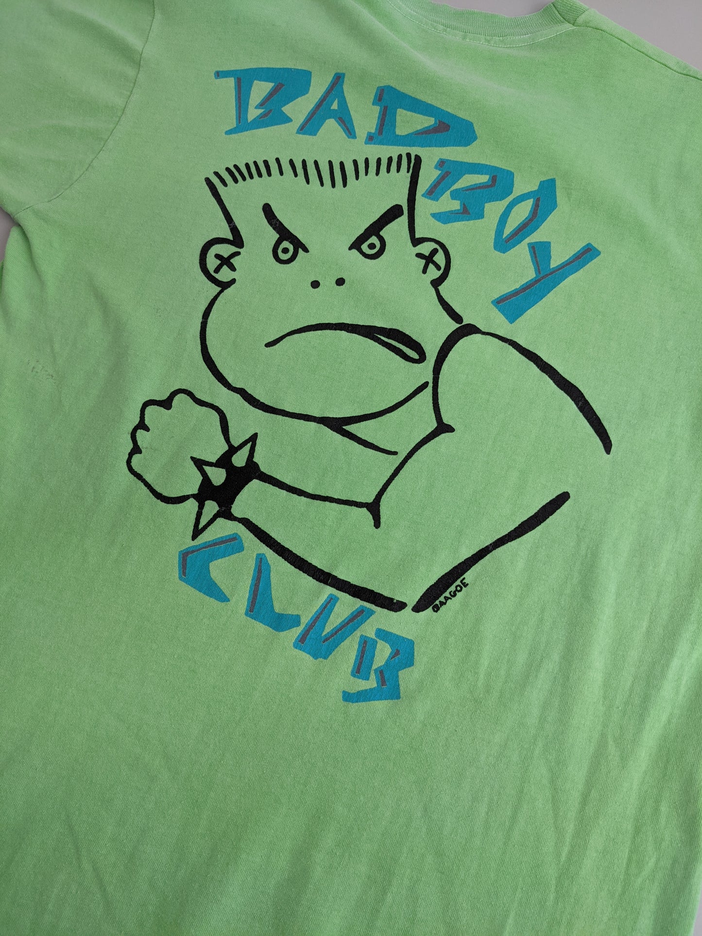 90s Fruit of the Loom Surf T-Shirt Green  L