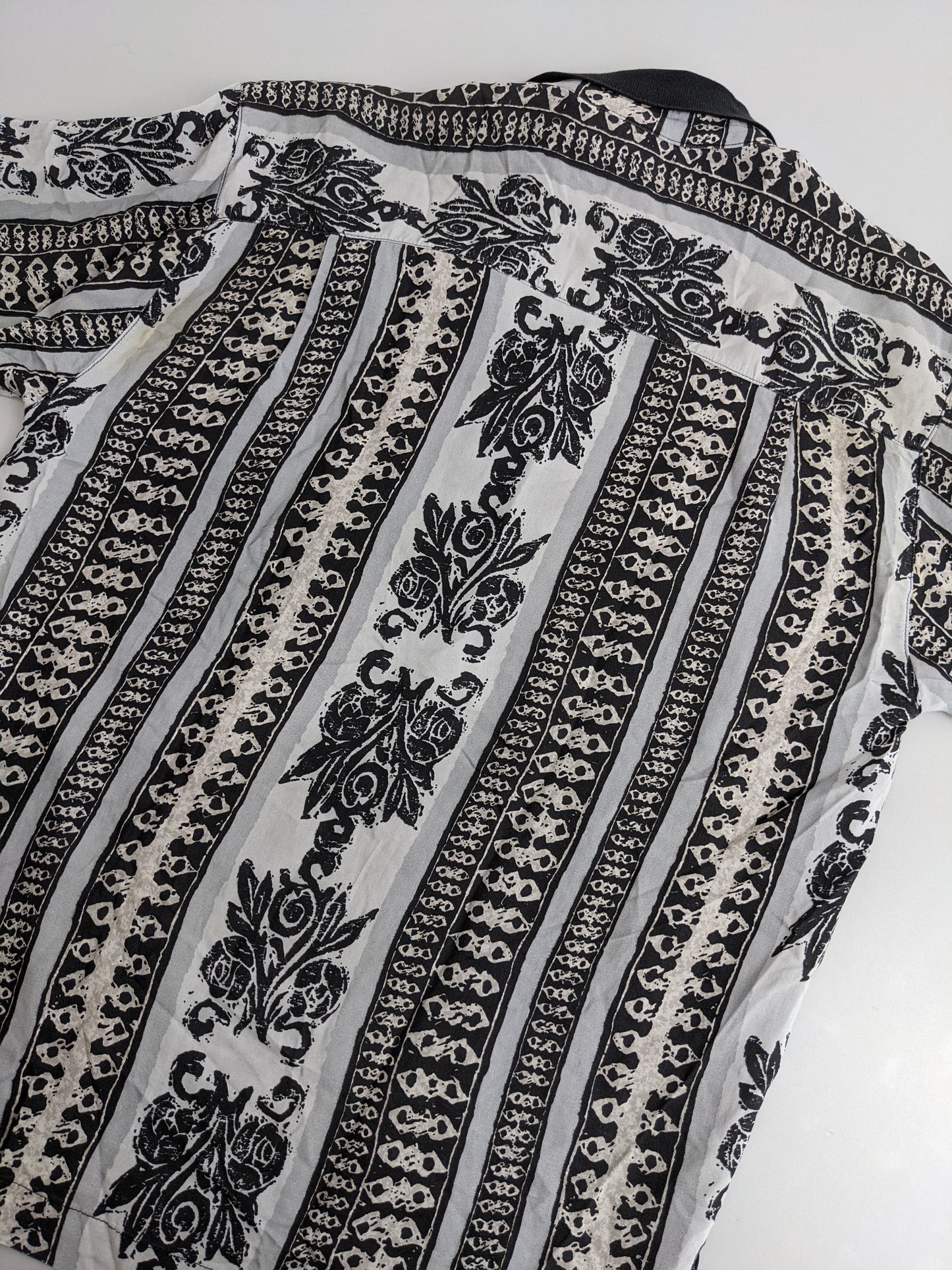 90s Malagrida Crazy Pattern Black White M/L