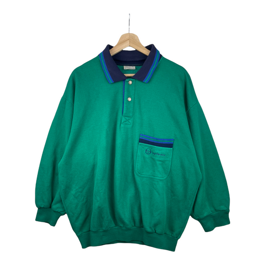 90s Sergio Tacchini Sweatshirt Green XL