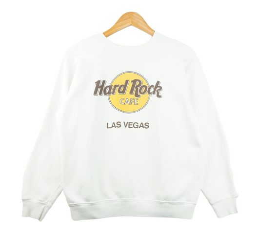 80s Hard Rock Cafe Las Vegas Sweatshirt White  M