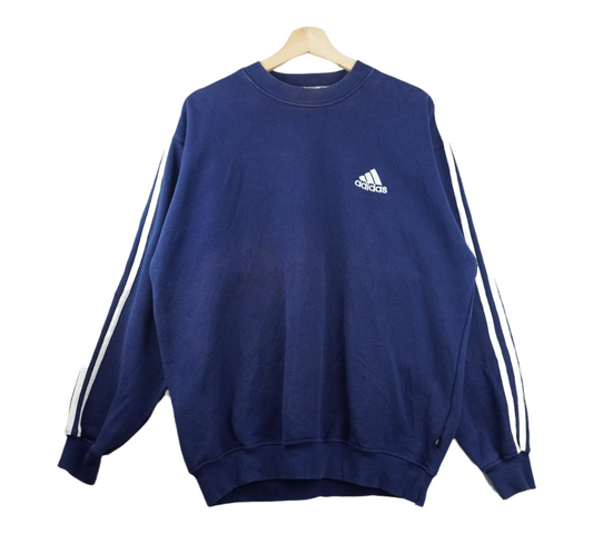 90s Adidas Sweatshirt Navy  M/L