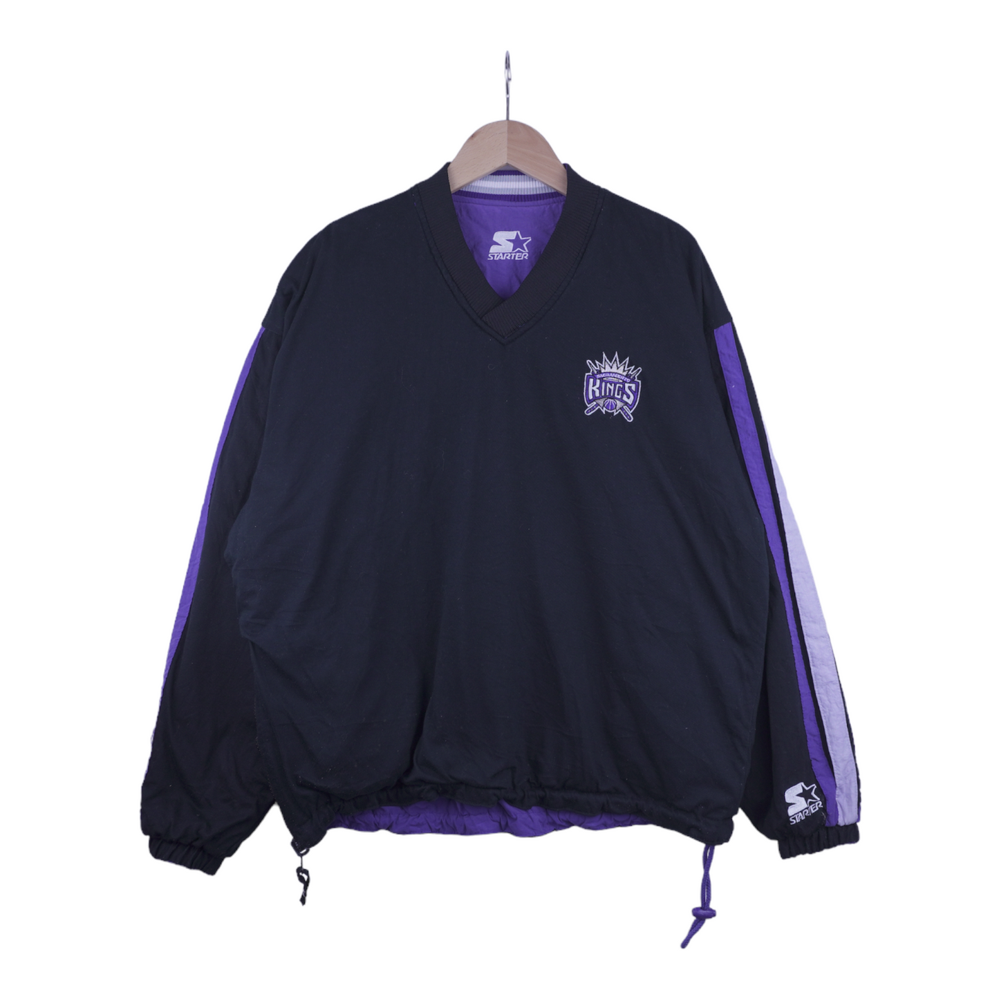 90s Starter Sacramento Kings NBA Pullover Purple  M/L