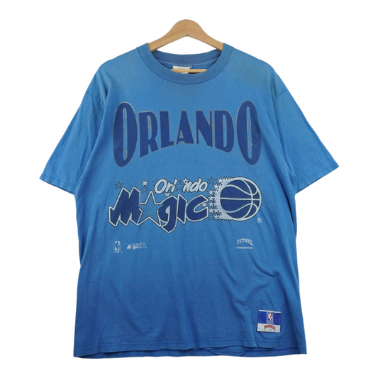 90s Nutmeg Mills Orlando Magic NBA T-Shirt Blue XL