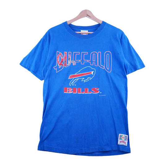 90s Nutmeg Mills Buffalo Bills NFL T-Shirt Blue  M