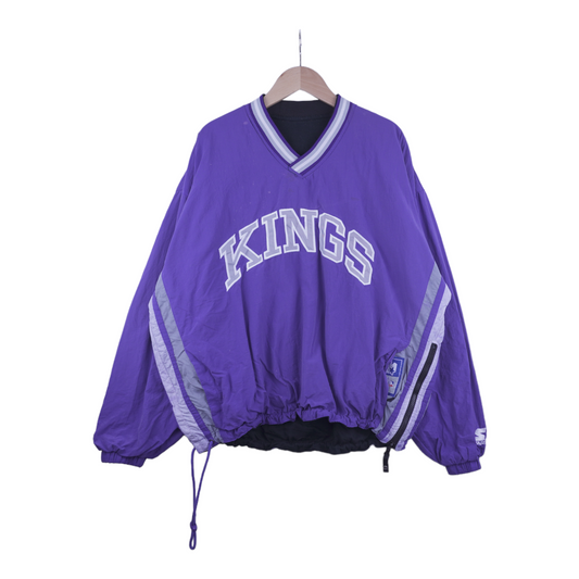 90s Starter Sacramento Kings NBA Pullover Purple  M/L