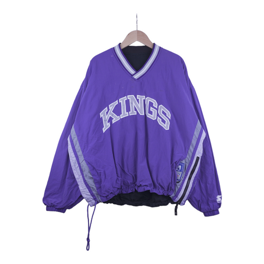 90s Starter Sacramento Kings NBA Pullover Purple M/L