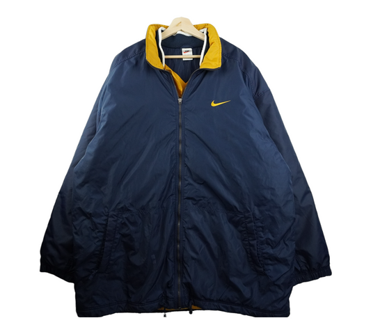 90s Nike Jacket Navy Yellow XXL