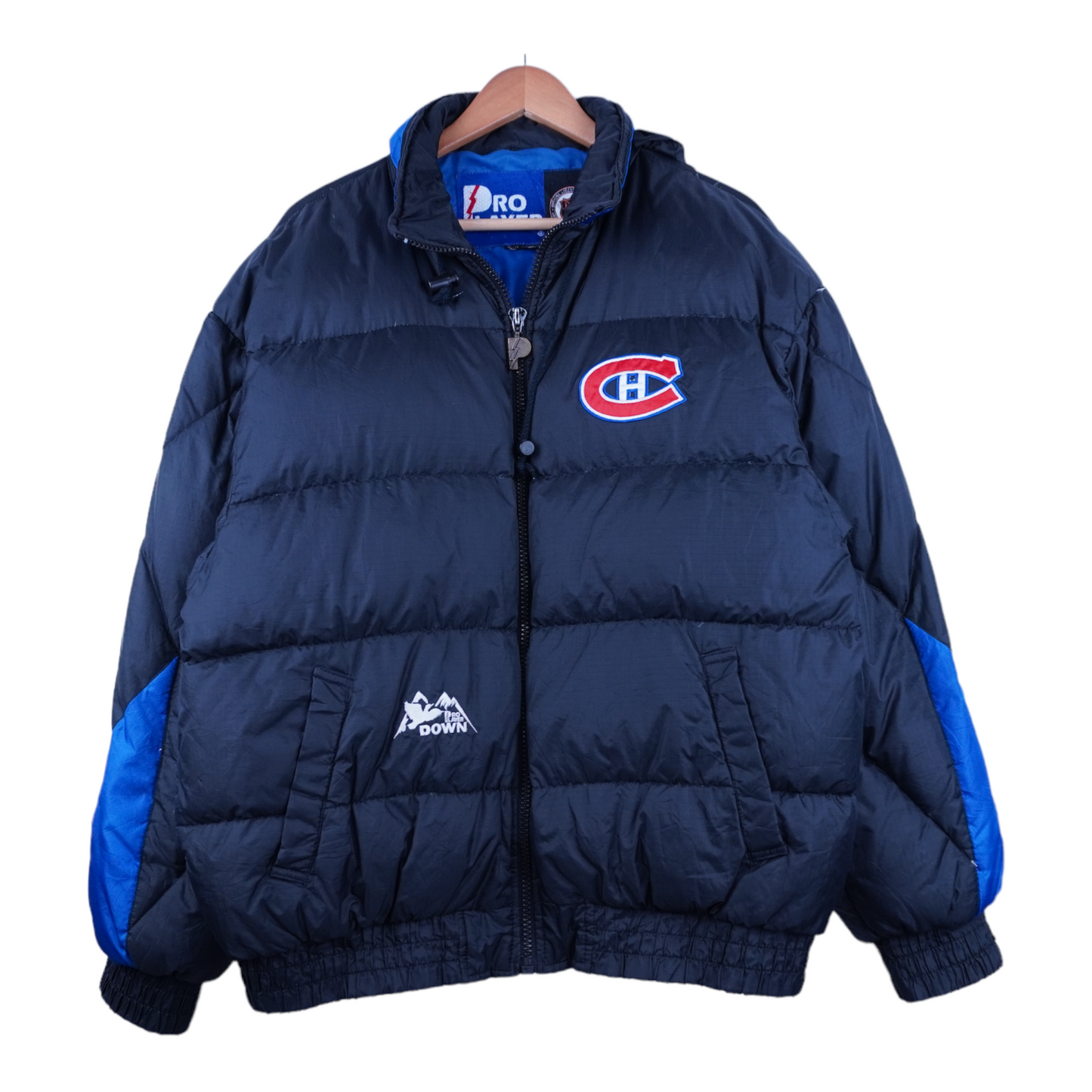 90s Pro Player Montreal Canadiens NHL Down Jacket Black  M/L