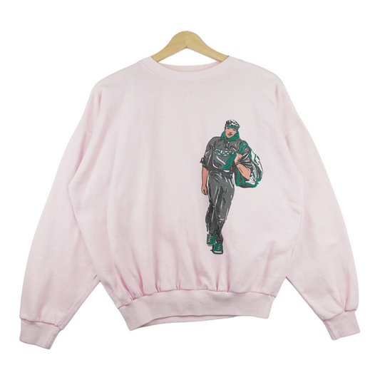 80s Unbranded Sweatshirt Pink S/M