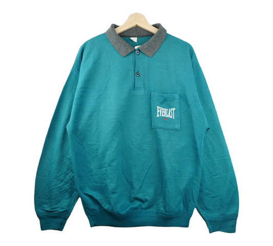 90s Everlast Sweatshirt Green  L