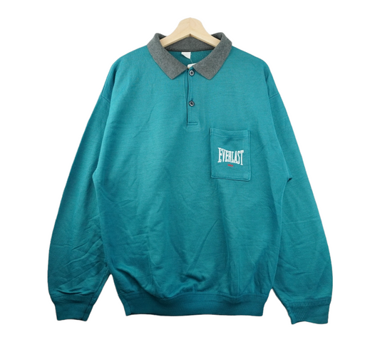 90s Everlast Sweatshirt Green L