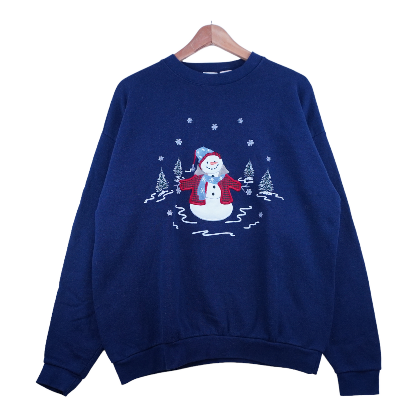 90s Northern Crest Christmas Sweatshirt Navy  XL