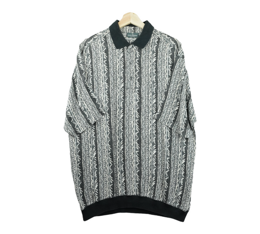 90s Malagrida Crazy Shirt Grey XL