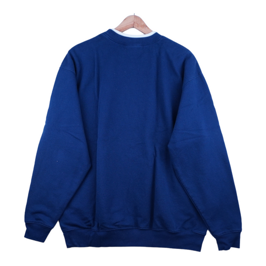 90s Unbranded Christmas Sweatshirt Blue  M