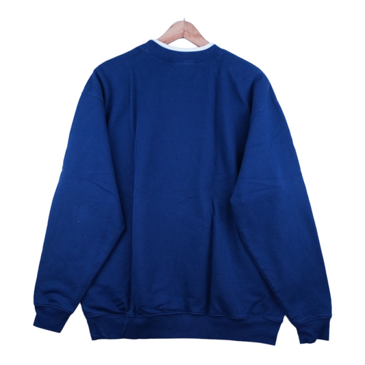 90s Unbranded Christmas Sweatshirt Blue M