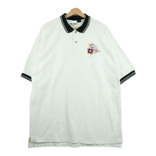 90s Walt Disney World Polo White L