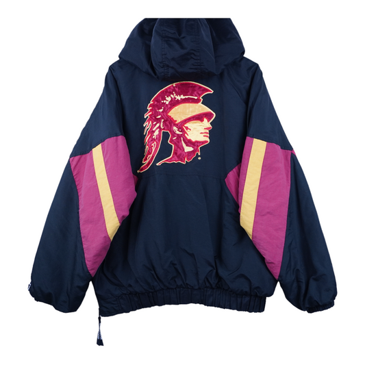 90s Starter USC Trojans Jacket Black Red XL