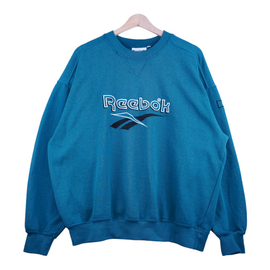 90s Reebok Sweatshirt Green  M/L