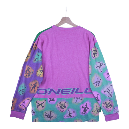 90s O'Neill Surfing Longsleeve Green Purple S/M