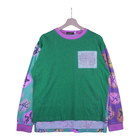 90s O'Neill Surfing Longsleeve Green Purple S/M