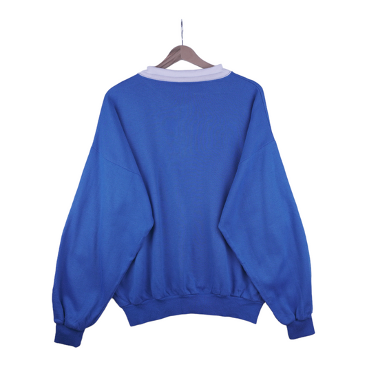 80s Unbranded Sweatshirt Blue  M/L