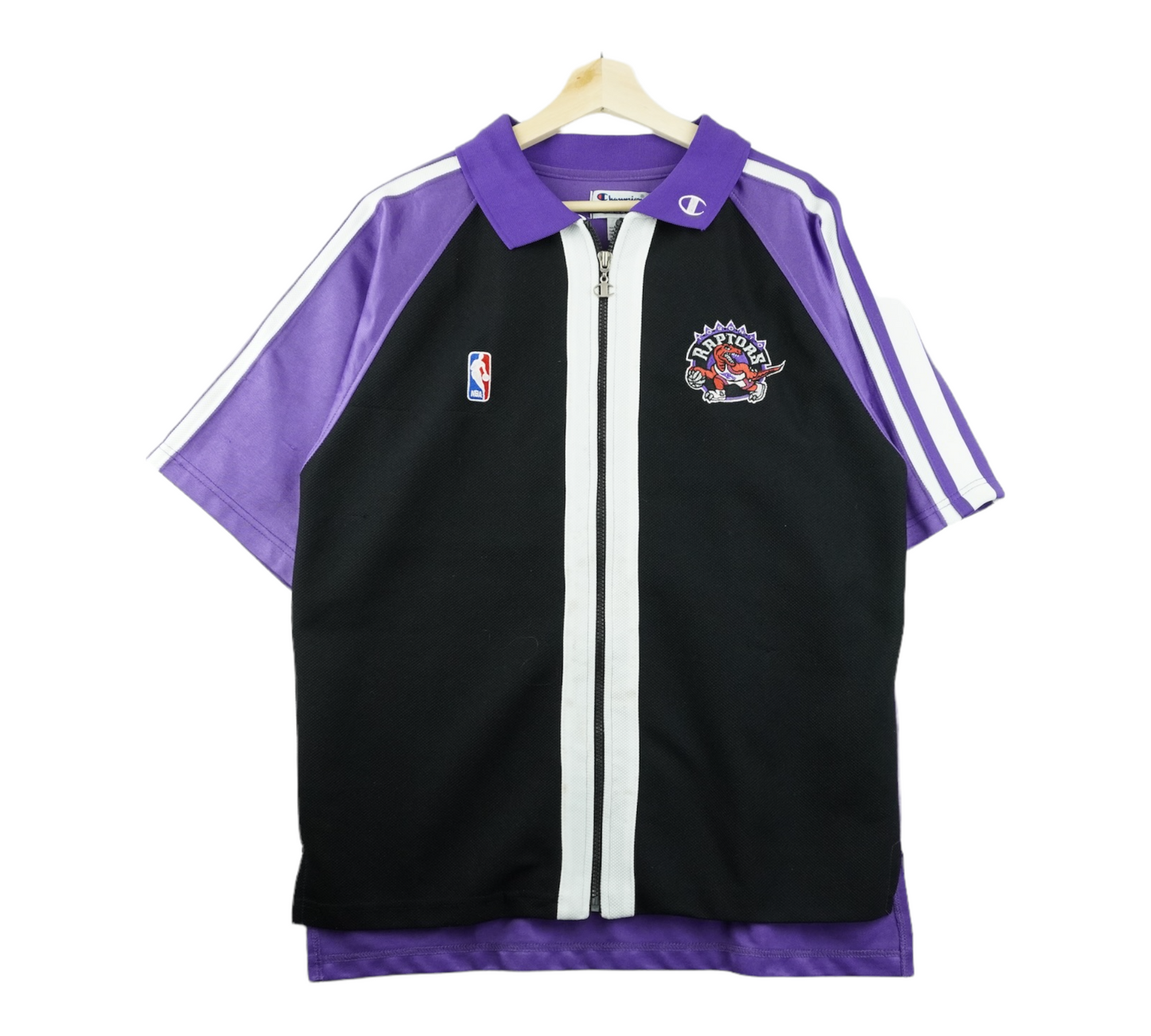 90s Champion Toronto Raptors NBA T-Shirt Purple Black M