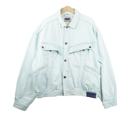 00s Wrangler Blue Jeans Jacket Blue XL