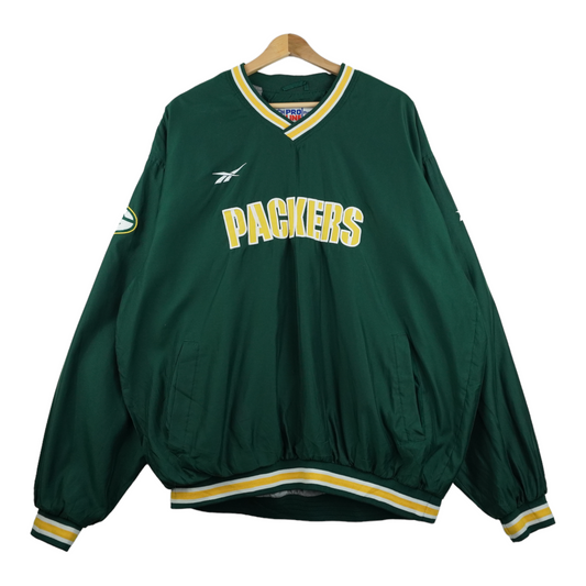 90s Reebok Green Bay Packers NFL Pullover Green L/XL