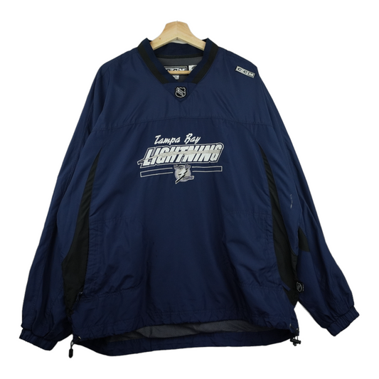 00s CCM Tampa Bay Lightning NHL Pullover Navy  L