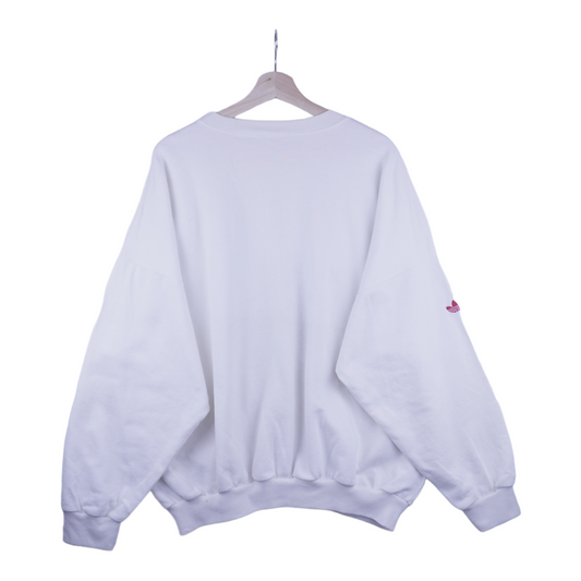 90s Adidas Tennis Sweatshirt White L