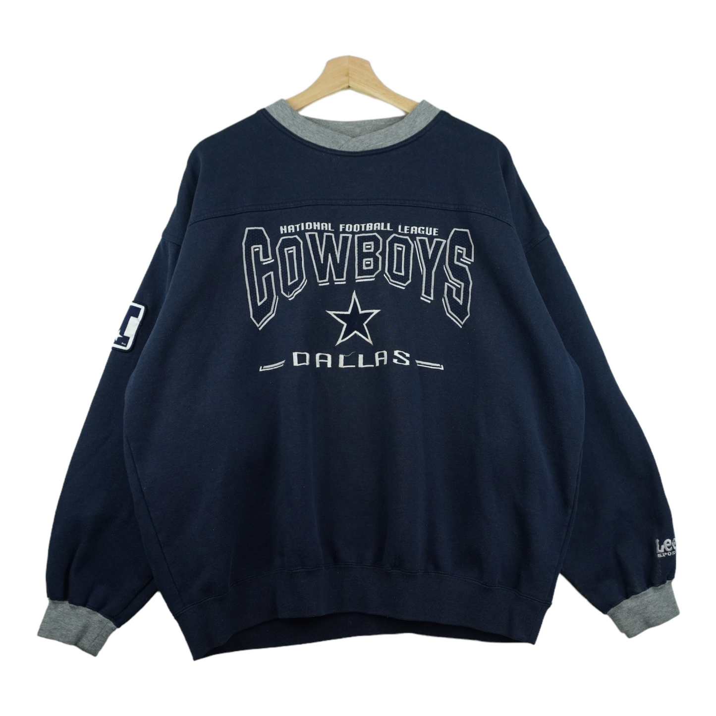 90s Lee Sport Dallas Cowboys NFL Sweatshirt Navy  L