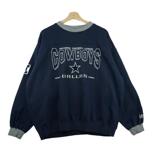 90s Lee Sport Dallas Cowboys NFL Sweatshirt Navy L