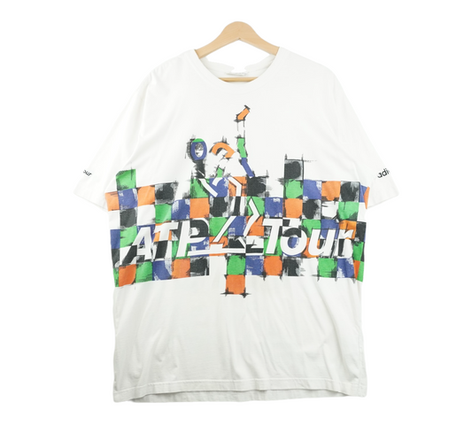 90s Adidas ATP Tour T-Shirt White M