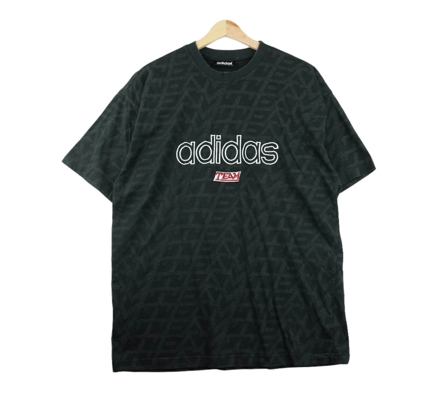 90s Adidas Team T-Shirt Black  M/L