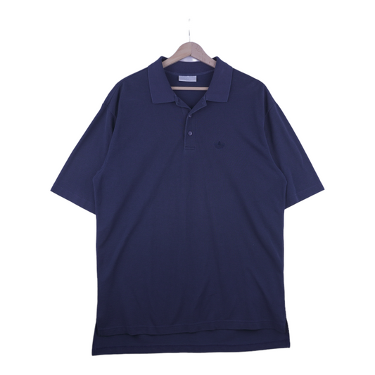 90s Adidas Polo-Shirt Navy Blue  L