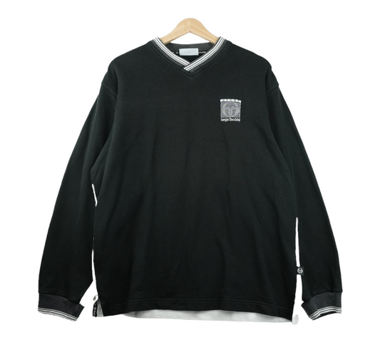 00s Sergio Tacchini Sweatshirt Black  L