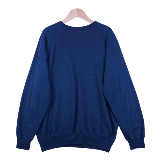 80s Fruit of the Loom Sweatshirt Navy  XL