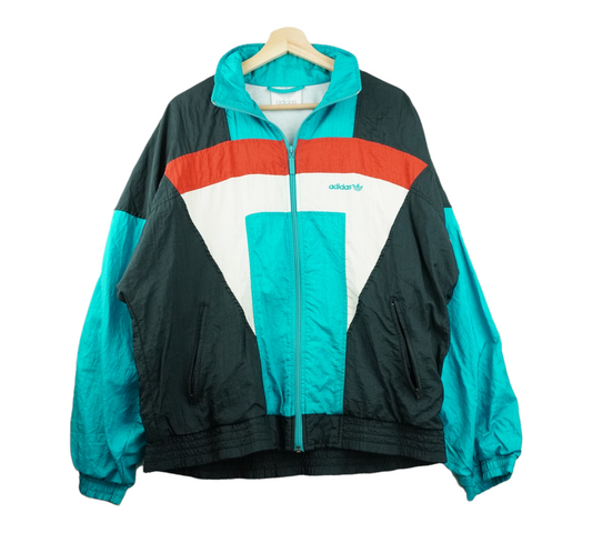 90s Adidas Tracksuit Green Black M