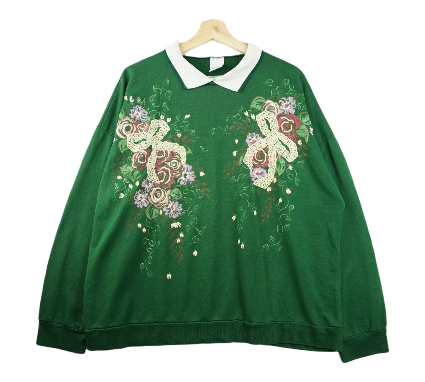 90s Sweatshirt Green  L