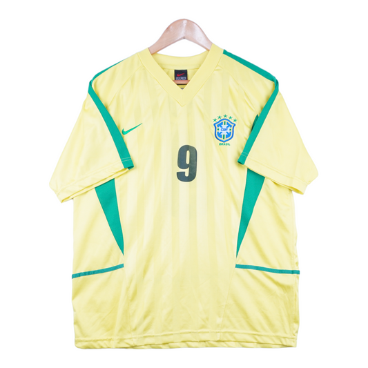 00s Nike Ronaldo Brasil Jersey Yellow  L