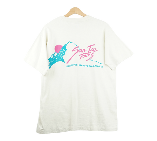 90s Fruit of the Loom Winnipeg Canada Tourist T-Shirt Beige L