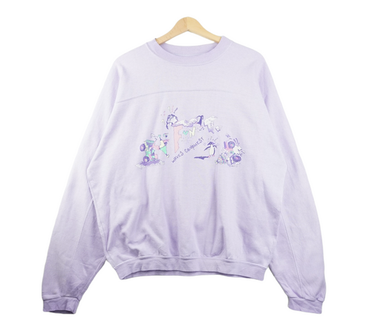 90s Waves Conquest Sweatshirt Purple L