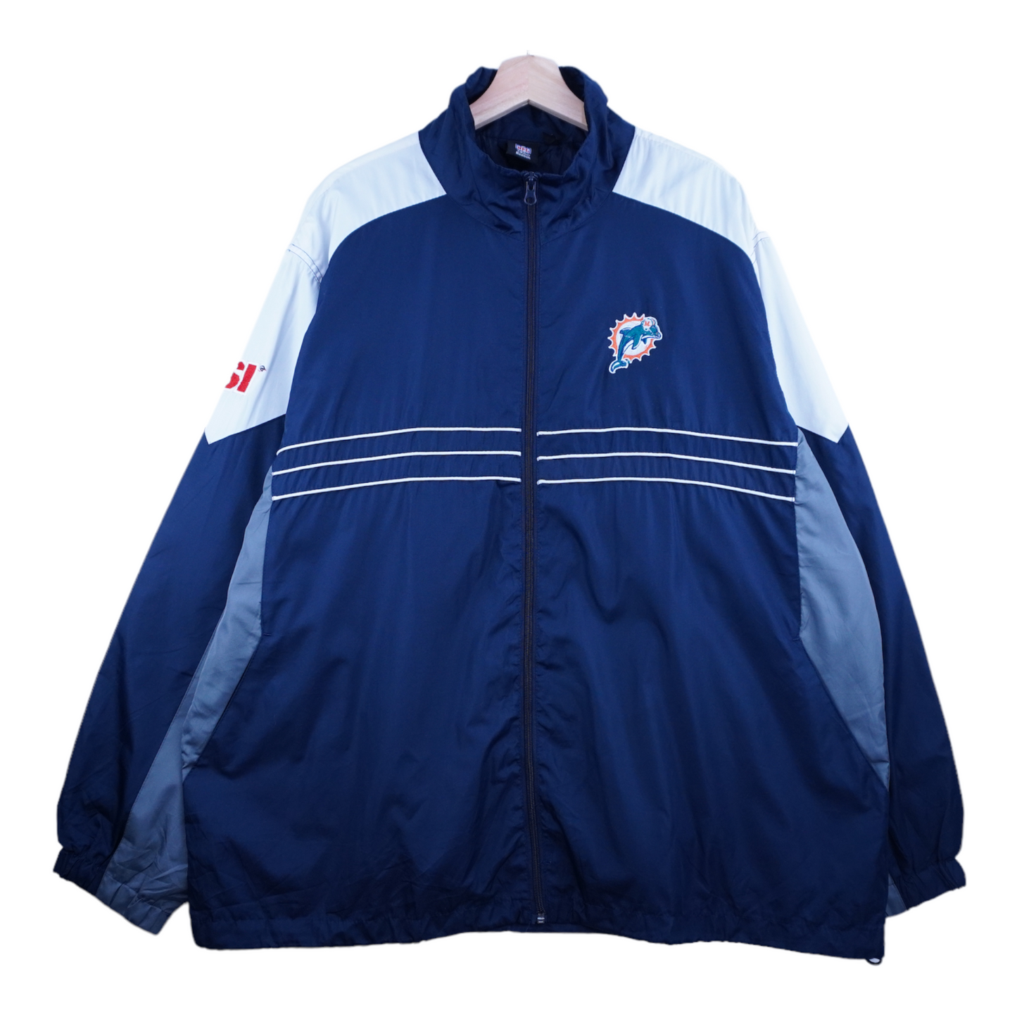 00s Reebok NFL Miami Dolphins Jacket Navy  XXL