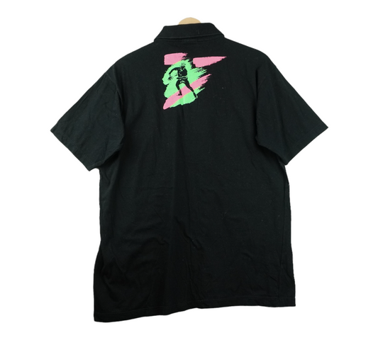 80s Sergio Tacchini Polo Black L