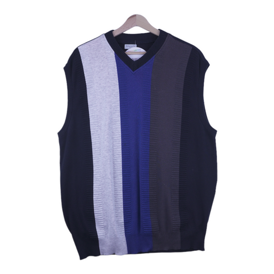 90s Carlo Colucci Vest Blue Grey L