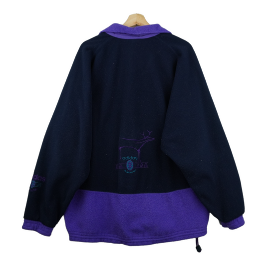 90s Adidas Adventure Fleece Purple Navy L
